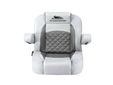 Seamanship Reclining Captain Boat Seat 90&deg-155&deg Recline, 19cm Thick Cushion BS-B-ARMREST-GR