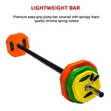 20kg Standard Rubber Coloured Barbell V63-822391