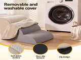 i.Pet Dog Ramp Washable Cover Stairs for Bed Sofa Foam Step Ladder 3 Tier Beige FDR-D-FOAM-3T-BG