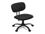 Artiss Armless Office Chair with Wheels, Ergonomic 360&deg Swivel Home Office Desk Chair, Height OCHAIR-M-1142-BK
