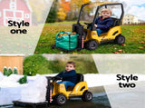 Rigo Kids Electric Ride On Car Forklift Loader Toys Cars Horn Remote 12V Yellow RCAR-FORKLIFT-YL