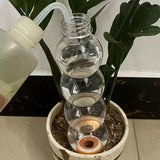 3-pack Gourd Shaped Self Watering Spike - 520ml Automatic Plant Waterer with Terracotta Stake - Slow V888-ELOSUNG56416