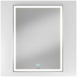 Aurea integrated led plug in wall mirror V178-68915