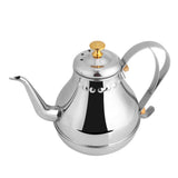 1.2L Stainless Steel Gooseneck Pour Coffee Drip Kettle Tea Filter Pot Indoor V1294-YM0722-JYB01750