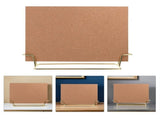 Small Desktop Cork Board with Stand in , Perfect for Office Notes, Photos, and Memo Display V1366-AZ2-W-17608