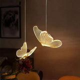 2X Butterfly LED Pendant Lights Nordic Golden Chandelier Lighting for Living Room Bedroom V1192-AZ-W-23831
