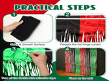 12 Pcs Juneteenth Party Decorations Freedom Day Foil Fringe Curtain Backdrop 100 x 39 Inch Metallic V1259-DP01-A-4827