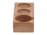 3Hole Composite Wood Coffee Handle Holder Rack Base Coffee Tamper Stand for Bar Coffee Shop V1294-YM0901-3113210122111