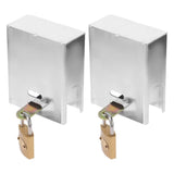 2Set Plated Silver Spigot Lock for Garden Hose Bib Anti Theft Durable Faucet Cover V1369-AZ3-W-19329