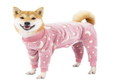 Bobasndm Turtleneck Dog Clothes,Autumn Winter Dog Jumpsuit Coat,Winter Soft Warm Flannel V1189-WXFWAL-20260319-01057
