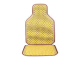 2 in 1 Wooden Car Seat Set, Cooling Backrest Cushion, Breathable Seat Pad, Summer Cool Beige Cushion V1369-AZ3-W-10209
