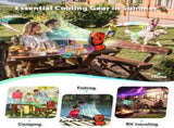20000mAh Portable Camping Fan, Rechargeable Battery Operated Oscillating Camp Tent Fan W/Remote V1079-CAMPINGFANOG