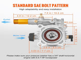 Pressure Washer Pump, 19 mm Shaft Horizontal, 3400 PSI, 2.5GPM, Replacement Power Washer Pumps Kit, V952-HZXPBHZ34INCHU81SV0