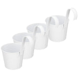 4Set Flower Plant Succulent Pot Wall Mounted Iron Planter Garden Balcony Accessory V1294-YM0901-3111210030311