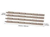 Faux Stone Landscape Edging 1180 x 95 x 57 mm Garden Lawn Edging for Walkway Brown V952-RZSPZXCCZS00MU8Y3V0