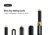 5-in-1 hair dryer, hair styling tool, hot air comb, straightening and curling, automatic curling V1102-108-21036-BLK-6
