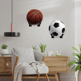 8X Medicine Ball Holder,Exercise Ball Wall Rack for Gym Garage Storage Yoga Ball,for Yoga V1369-AZ3-W-11507