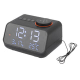 Alarm Clock Radio LED Digital Alarm Clock with FM Radio Music Temperature Humidity Display for Home V1294-YM0703-3115230036911
