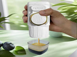 White Portable Hand Press Espresso Machine - Compatible with Espresso Capsules and Ground Coffee for V888-ELOSUNG34440