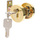 Single Cylinder Deadbolt Zinc Alloy Keyed Door Lock Bedroom Door Deadbolt Lock V1369-AZ3-W-16399