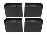 4 PCS 4in L Shaped Anti Vibration Pads Rectangular Non Slip Foot Pad Bed Risers for Washing Machine V1294-YM0716-3117220169211