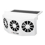Car Exhaust Fan Solar Powered 3 Fans Ventilation Cooling Odor and Humidity Removal Auto Ventilator V1294-YM0901-3113240151011