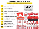 42 PCS Lockout Tagout Kits Electrical Loto Kit for Electrical Risk Removal V952-AQSJTZJDGJX42WVJ4V0