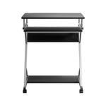 Artiss Computer Desk Keyboard Tray Shelf Black 60CM MET-DESK-105-BK