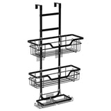3 Tier Over the Door Shower Caddy, Hanging Shower Organizer with Hooks, No Drilling Hanging Shelves V1366-AZ2-W-23547