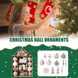 70-piece Christmas Tree Xmas Balls Decorations Baubles Hanging Party Ornament V462-SP-67-01