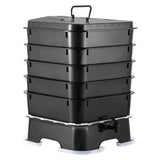 VEVOR 5-Tray Worm Composter, 50 L Worm Compost Bin Outdoor and Indoor, Sustainable Design Worm Farm V952-RCSDFX540SPPP2DPAV0