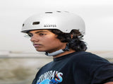 OutdoorMaster Skateboard Bike Helmet for Adults &Youth - Multi-Sport Certified Impact Resistant with XFOM-OMK-WHT-S