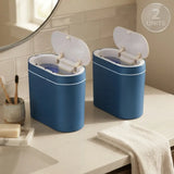 CARLA HOME 2-Pack Motion Sensor Trash Can - Touchless Bin - Blue - Smart Sensor Trash Can V178-36594