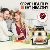 Pronti 17L Family Turbo Convection Oven Broiler Cooker - A18 Black OVN-17L-A18-BK