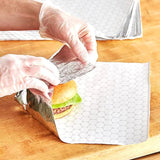 50Pack Aluminum Foil Sheets,QZS Portable Food Wrapping Sheets for Burritos,12"x12" Sandwich Wrap V1189-WXFWAL-20260319-00370