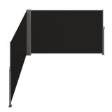 VEVOR Side Awning, 180X600cm Aluminum Outdoor Privacy Screen, 280g Polyester Water-proof V952-ZYPF180X600CMBK01V0