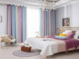 Star Curtains Stars Blackout Curtains for Kids Girls Bedroom Living Room Colorful Double Layer Star V1294-YM0901-H35315PU-5