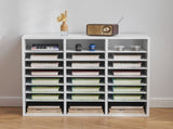 Literature Organizer, 24 Compartments Office Mailbox with Adjustable Shelves, Wooden Mailbox Sorter V952-WJJEKBHB24G905SHCV0
