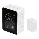 Smart Carbon Dioxide Detector USB Charging Infrared Temperature Humidity Air Quality MonitorWhite V1294-YM0901-3113210119811