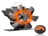 Stove Fan 6 Blade Mini Fireplace Fan Heat Powered Wood Stove Fan V1294-YM0706-231005MQ02-1
