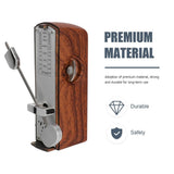 Wooden Metronome for Musicians - Precision Tempo Keeper with Elegant Wood Finish for Guitar, Piano, V1366-AZ2-W-15856