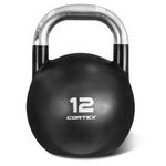 CORTEX 12kg Commercial Steel Kettlebell V2 V420-CXST-KBS2-12