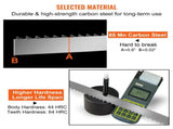Band Saw Blade, 1650*16*0.56mm, 5 PCS/Pack Bandsaw Blades for Replacement, Carbon Steel Blade, V952-JGJJT1650MM16U0Z8V0