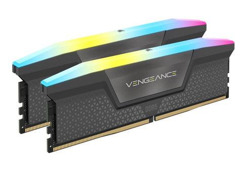 Corsair Vengeance RGB 64GB DDR5 UDIMM 5600MHz C36 1.25V Desktop Gaming Memory Black V1141-MECMD5-VR2X32G56Z