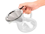 400ml Glass Coffee Pot Kettle Heat Resistant Pour Over Coffee Maker with Stainless Steel Filter for V1294-YM0714-3118210299211