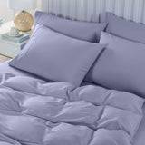 Royal Comfort Bamboo Cooling 2000TC 6-Piece Combo Set -Queen-Lilac Grey ABM-10001261