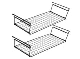 2Pcs Hanging Shoe Rack Black Storage Shelf for Home Wardrobe V1369-AZ3-W-18277