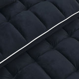 Fashionable Modern and Multi-functional Foldable Velvet Sofa Bed - Light Grey V1316-W2353P151787