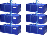 CARLA HOME 6-Pack Large Moving Storage Bags with Zippers & Handles with 95 Liters Capacity for Space LSB-36295