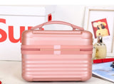 Silver Durable Hard Shell Makeup Travel Case - Large Capacity Portable Cosmetic Organizer Box with V888-ELOSUNG27478
